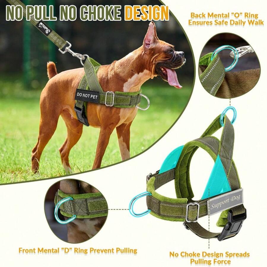 No Pull Dog Harness - No Pull Tactical Dog Harness &