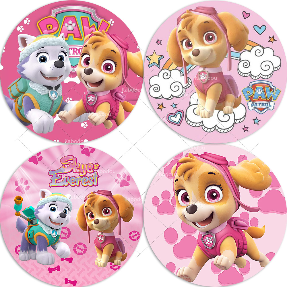 Pet Supplies Store - Paw Patrol Skye Backdrop Round Cover