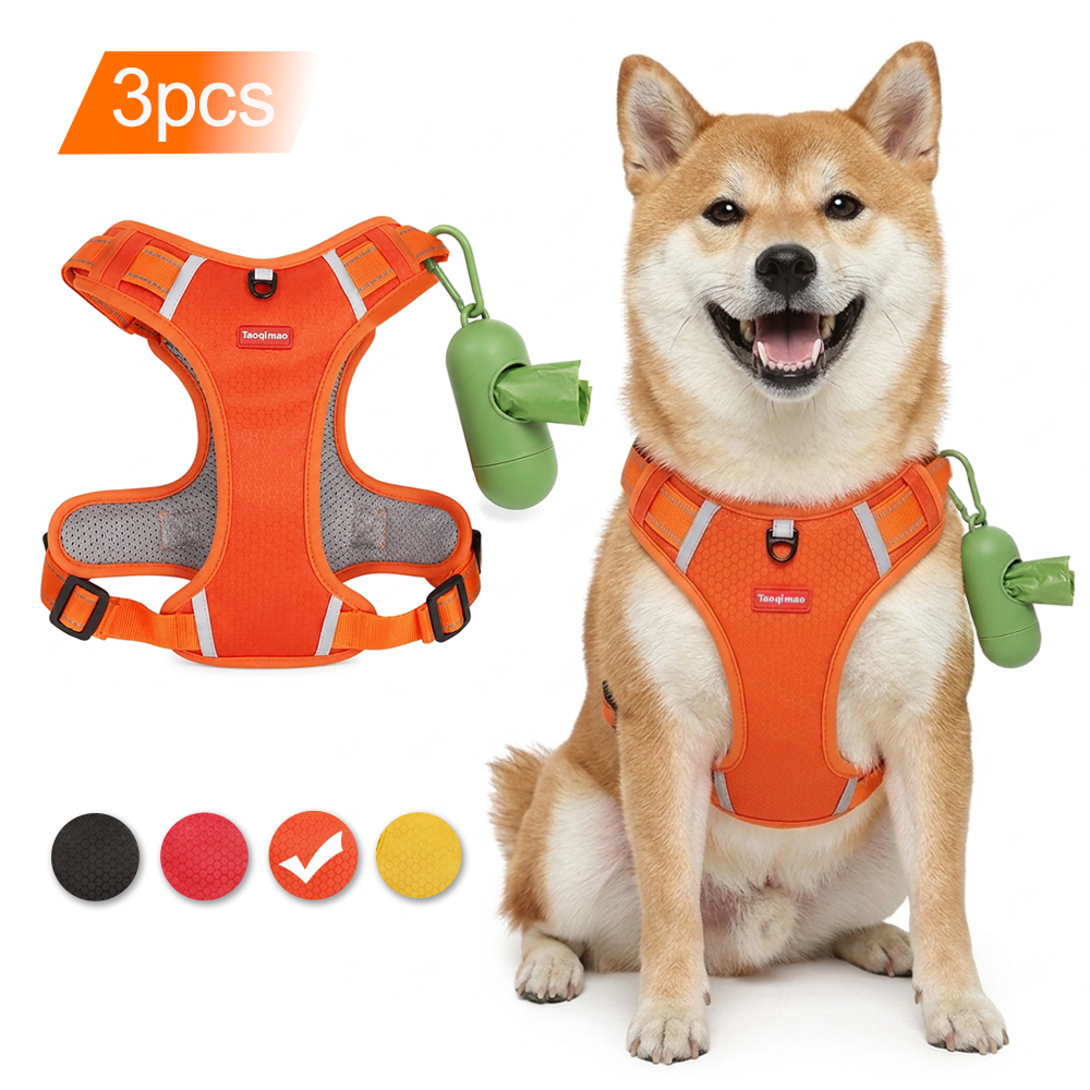 Pet Dog Harness Set with Poop  – обзор и цена No Pull Dog Harness