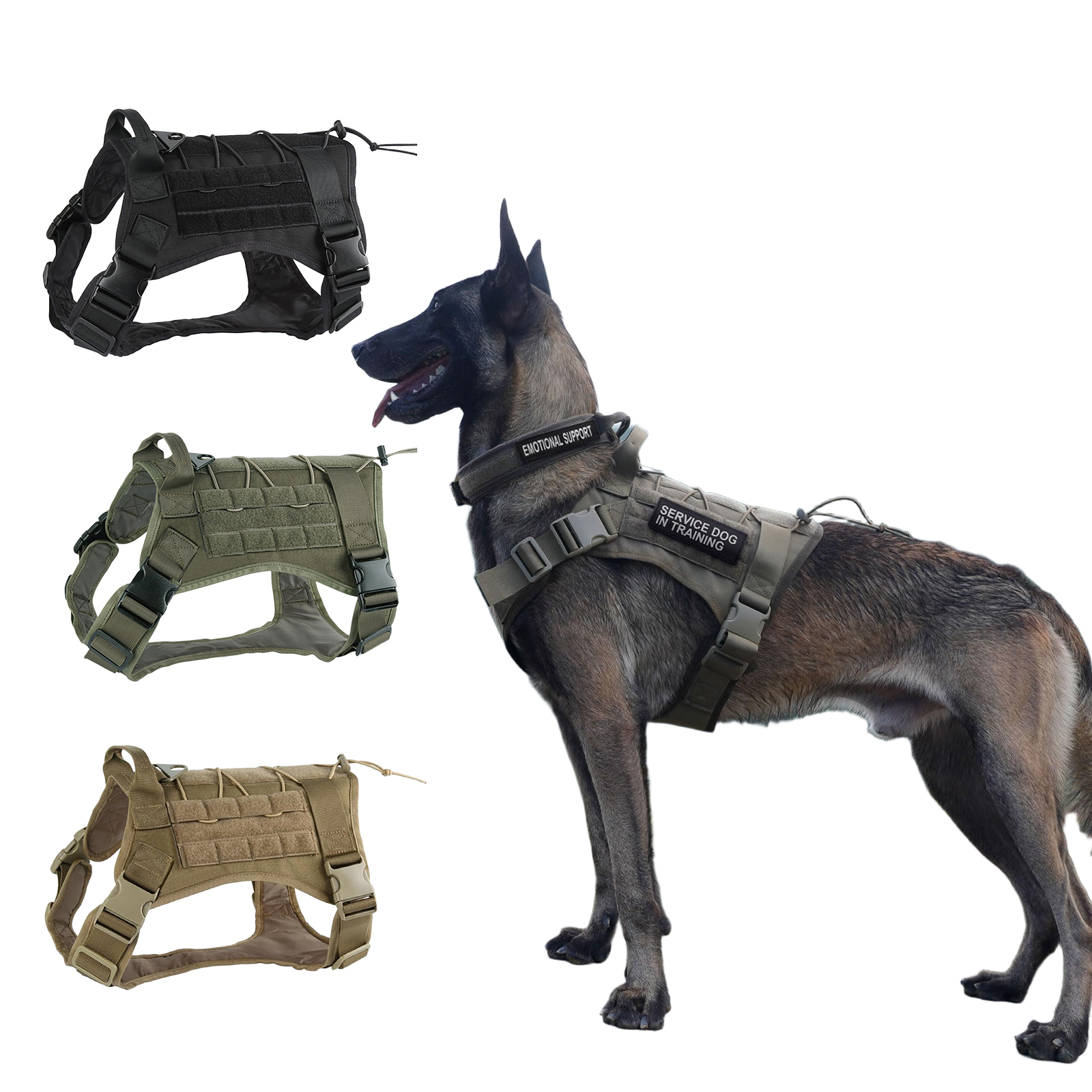 Tactical Dog Harness for Large – обзор и цена No Pull Dog Harness