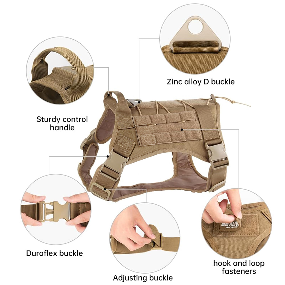 Tactical Dog Harness for Large – обзор и цена No Pull Dog Harness