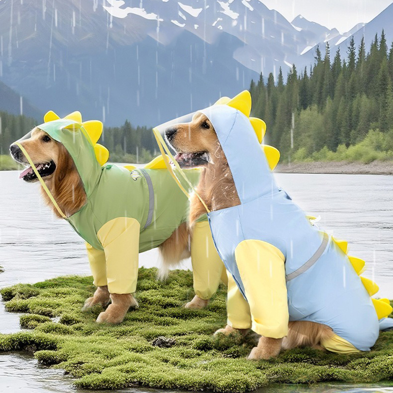 Large Dog Dinosaur Raincoat Go – обзор и цена Dog Raincoat