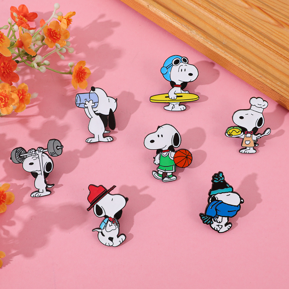 7Pcs Cartoon Snoopy Brooch Bad – обзор и цена Pet Supplies Store