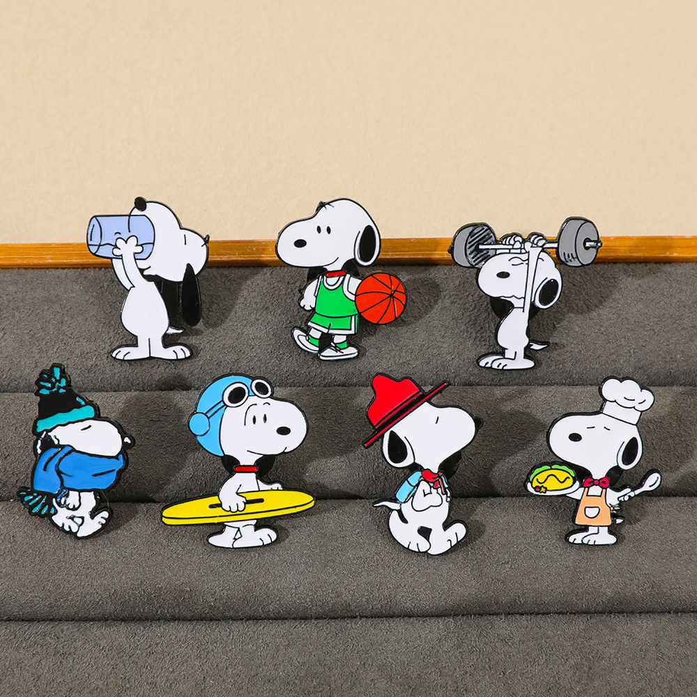 7Pcs Cartoon Snoopy Brooch Bad – обзор и цена Pet Supplies Store
