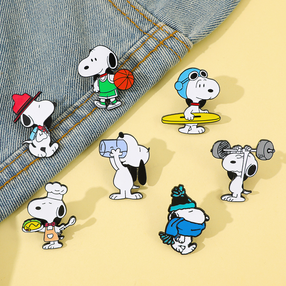 7Pcs Cartoon Snoopy Brooch Bad – обзор и цена Pet Supplies Store