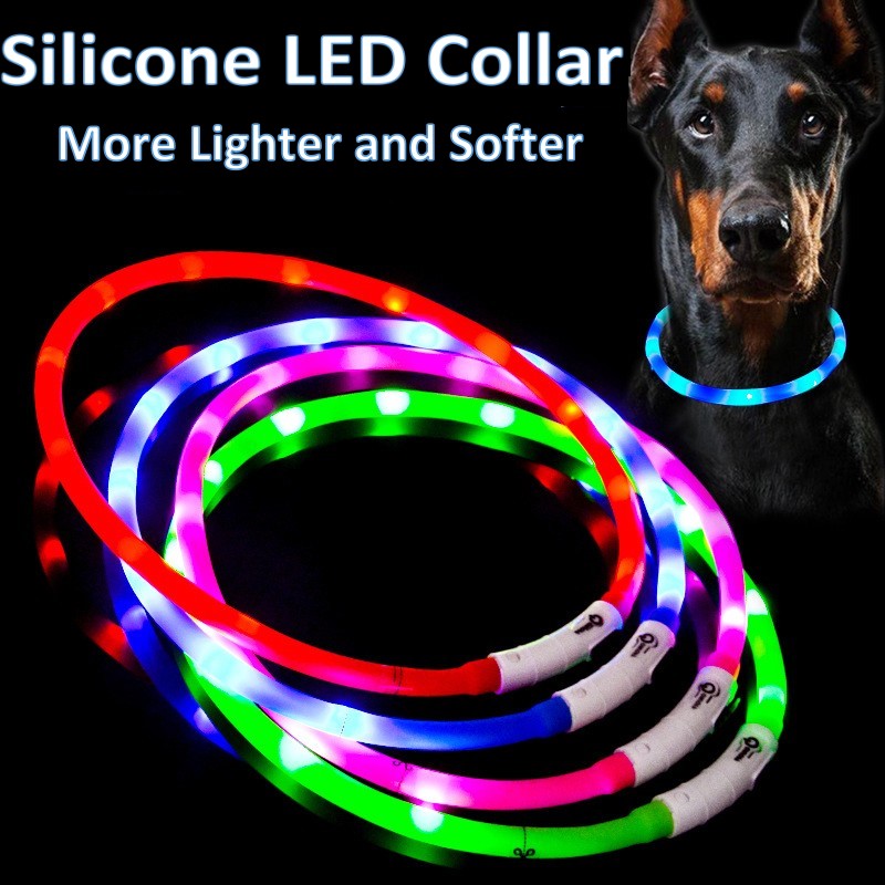 Silicone LED Dog Collar Rechar – обзор и цена Dog Muzzle Silicone