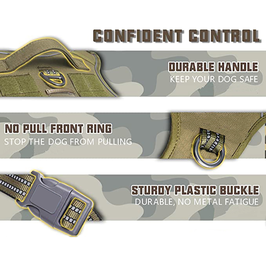 Military Tactical Dog Harness  – обзор и цена No Pull Dog Harness