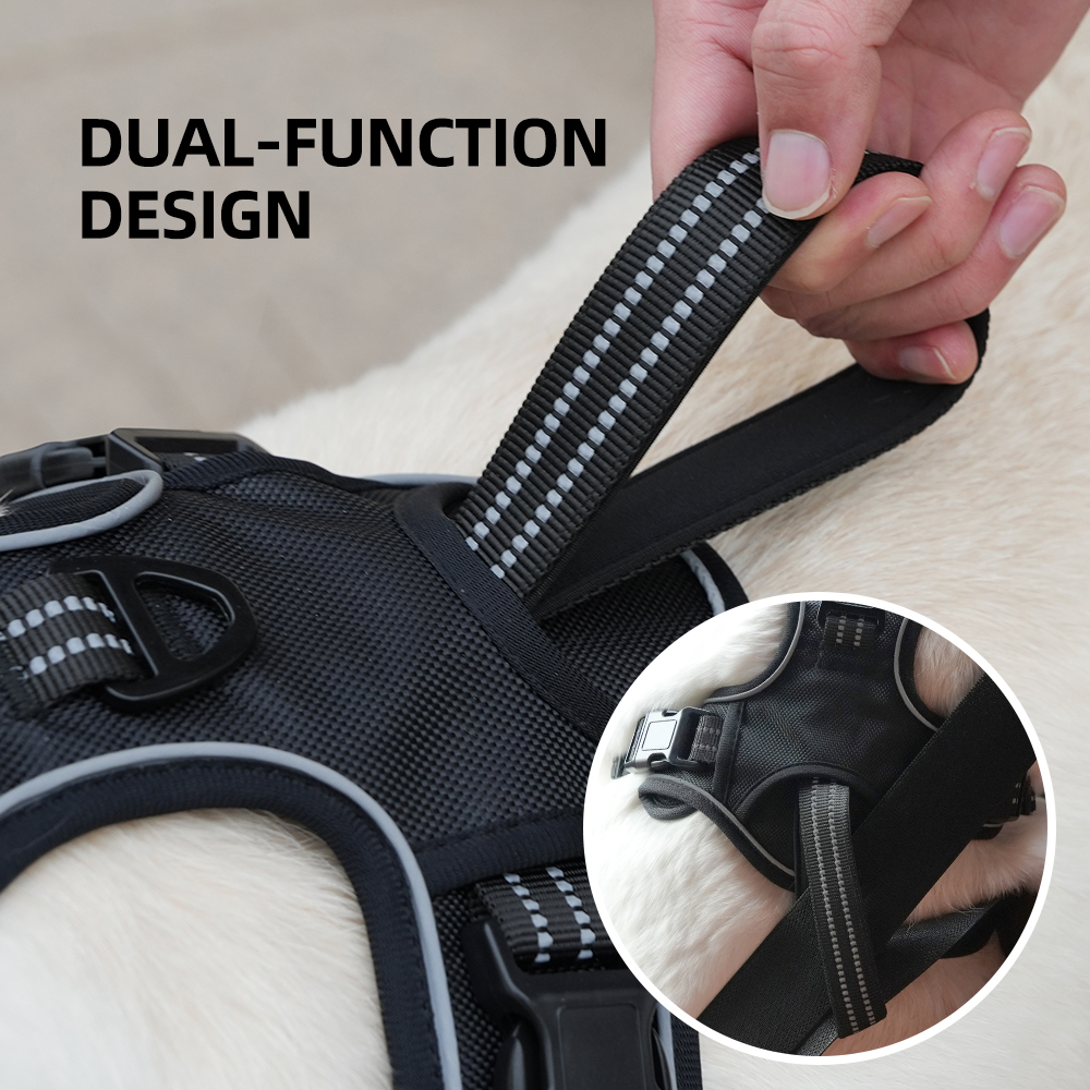Car Safety Dog Harness for Med – обзор и цена No Pull Dog Harness