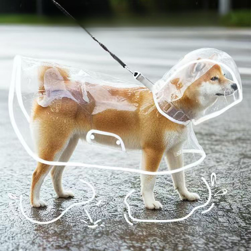 XS-8XL Pet Raincoat Transparen – обзор и цена Dog Raincoat